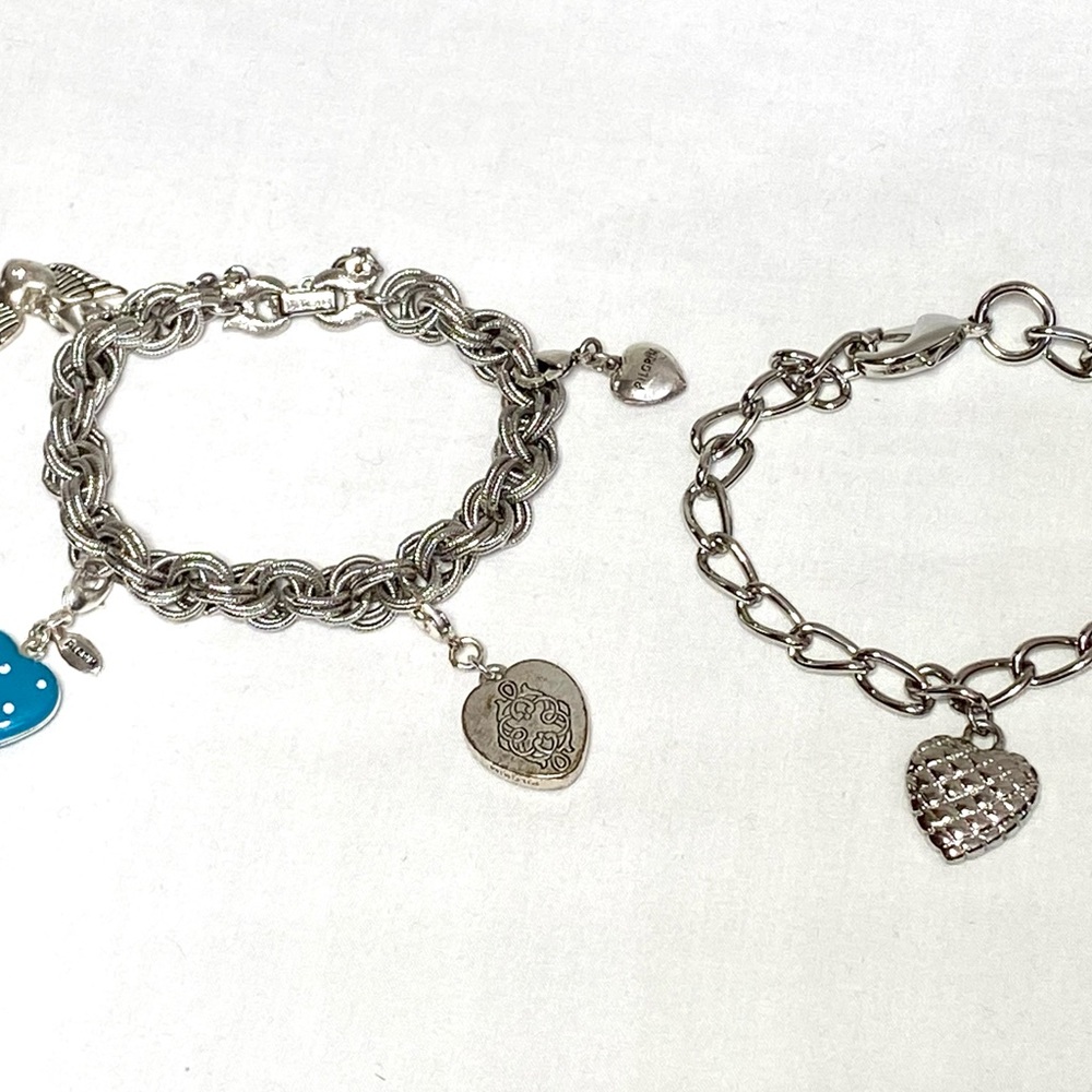 Set of 2 Pilgrim and Monet Charm Bracelets
